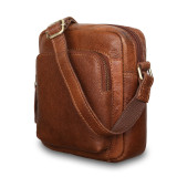 Маленька чоловіча шкіряна сумка через плече Ashwood Leather M55 Tan