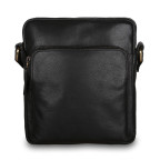 Чорна шкіряна сумка через плече Ashwood M56 Black - Фотографія № 100