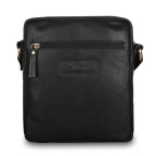 Чорна шкіряна сумка через плече Ashwood M56 Black - Фотографія № 102