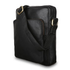 Чорна шкіряна сумка через плече Ashwood M56 Black - Фотографія № 101