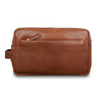 Коричневий шкіряний чоловічий несесер Ashwood Leather M59 Tan - Фотографія № 100