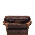 Коньячна шкіряна сумка через плече Ashwood M56 Cognac - Фотографія № 103