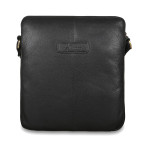 Чоловіча шкіряна сумка через плече Ashwood M52 Black - Фотографія № 101