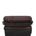 Чоловіча шкіряна сумка через плече Ashwood M52 Black - Фотографія № 103