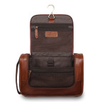 Несесер шкіряний із гладкої шкіри Ashwood Leather 89145 Chestnut Brown - Фотографія № 104