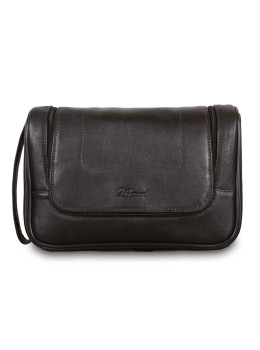 Шкіряний нессесер Ashwood Leather 89145 Dark Brown