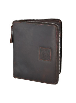 Маленькая кожаная папка формата А5 Ashwood 1660 Brown