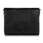 Чоловічі шкіряні сумки через плече Ashwood Leather Pedro Black - Фотографія № 100