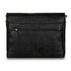 Чоловічі шкіряні сумки через плече Ashwood Leather Pedro Black - Фотографія № 101