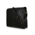 Чоловічі шкіряні сумки через плече Ashwood Leather Pedro Black - Фотографія № 102