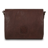 Коричнева шкіряна сумка для чоловіка Ashwood Leather Pedro Mist Brown