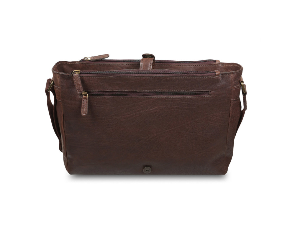 Коричнева шкіряна сумка для чоловіка Ashwood Leather Pedro Mist Brown - Фотографія № 5