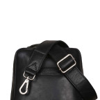 Рюкзак на одне плече чорного кольору Ashwood Leather Slingo Black - Фотографія № 103