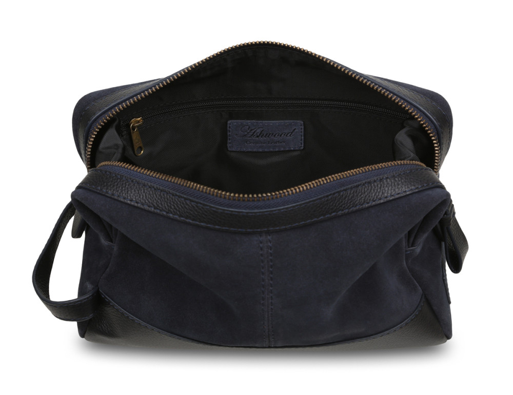 Шкіряний несесер Ashwood Leather Tom Navy - Фотографія № 5