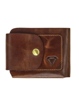 Чоловічий портмоне шкіряний коричневий Black Diamond BD4067GC