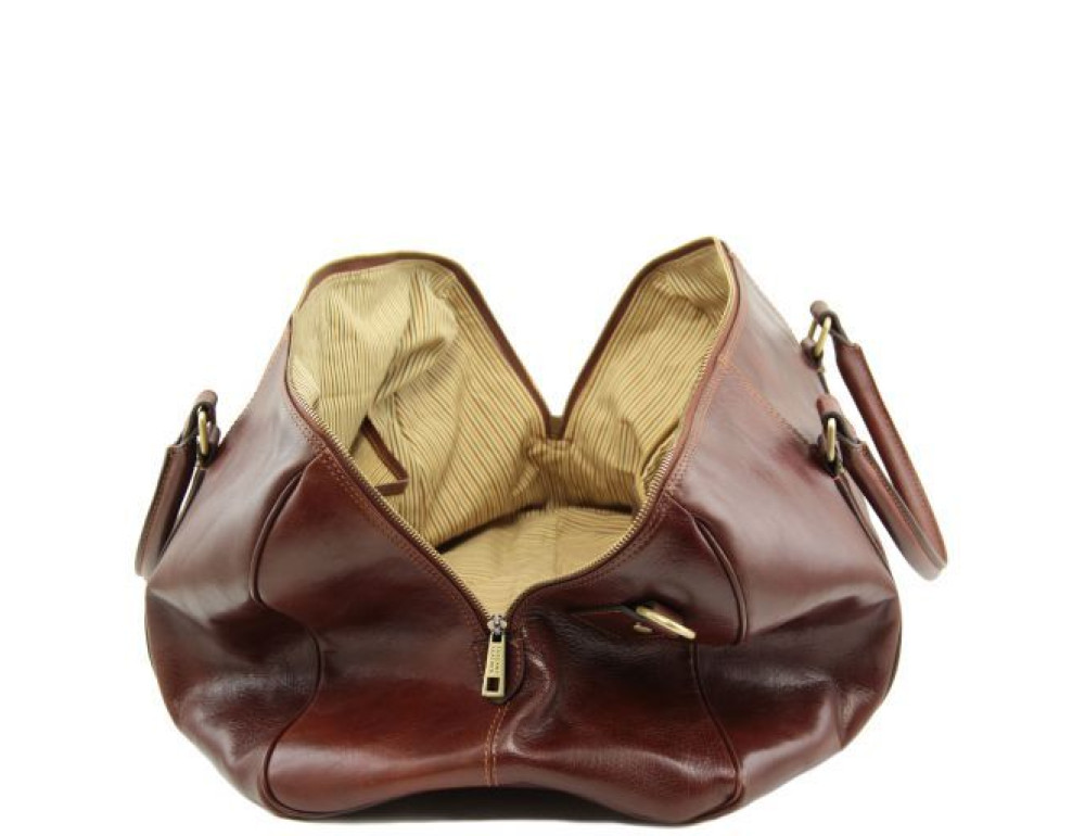 Коричнева дорожня сумка великого розміру Tuscany Leather TL VOYAGER TL141794 Brown - Фотографія № 4