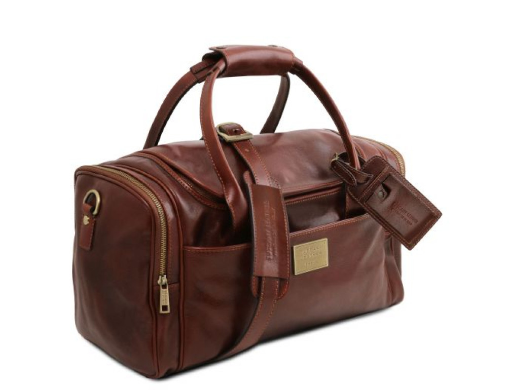 Шкіряна дорожня сумка Tuscany Leather TL142141 Brown - Фотографія № 2