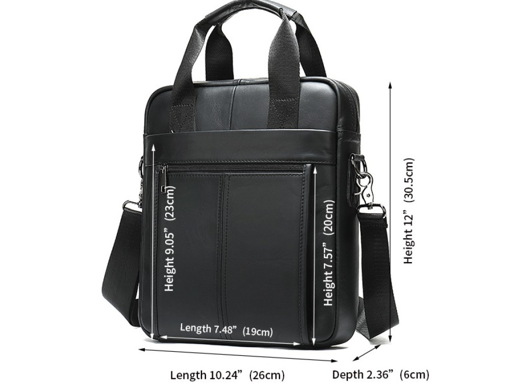 Большая мужская барсетка формата А4 Bexhill Bx8577 Black - Фото № 4