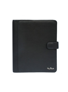 Чёрная кожаная папка для документов TONY PEROTTI Contatto 2283 nero