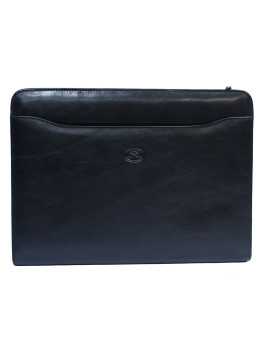 Чёрная кожаная папка для документов TONY PEROTTI Italico 1278L nero