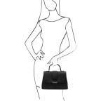 Чорна шкіряна сумочка через плече TL BAG TL142156 Black - Фотографія № 101