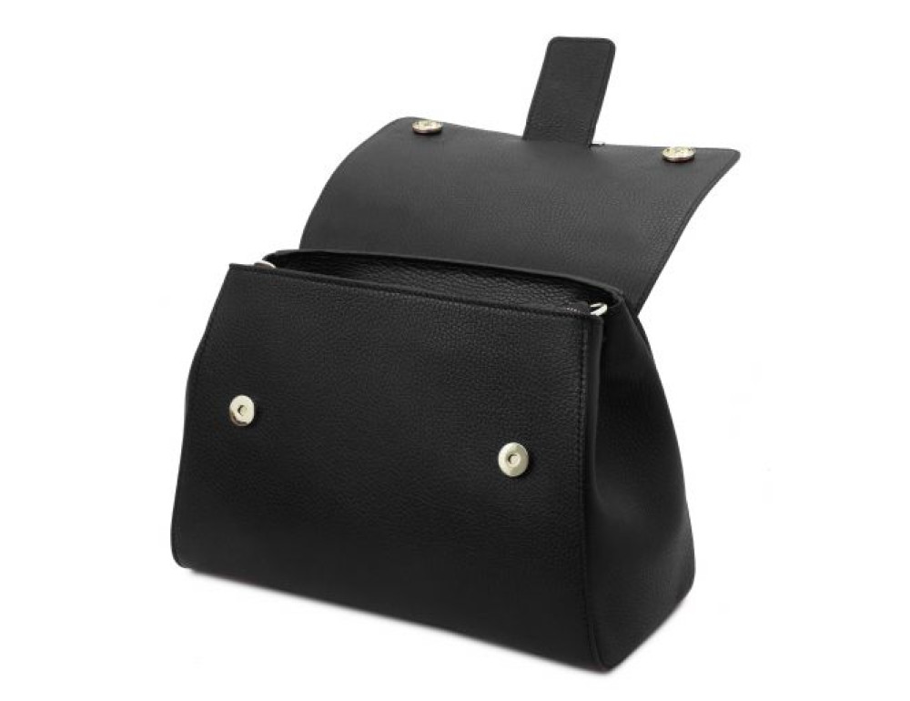 Чорна шкіряна сумочка через плече TL BAG TL142156 Black - Фотографія № 4