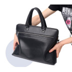 Чорна сумка під ноутбук із свинячої шкіри Bexhill Bx17610 Black - Фотографія № 101