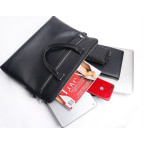 Чорна сумка під ноутбук із свинячої шкіри Bexhill Bx17610 Black - Фотографія № 103