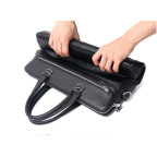 Чорна сумка під ноутбук із свинячої шкіри Bexhill Bx17610 Black - Фотографія № 104