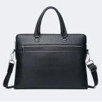 Чорна сумка під ноутбук із свинячої шкіри Bexhill Bx17610 Black - Фотографія № 105
