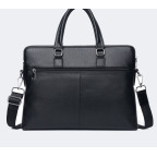 Чорна сумка під ноутбук із свинячої шкіри Bexhill Bx17610 Black - Фотографія № 108