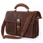 Чоловічий шкіряний портфель  JASPER-MAINE JD7164R (коричневий, Crazy Horse) - Фотографія № 100