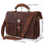 Чоловічий шкіряний портфель  JASPER-MAINE JD7164R (коричневий, Crazy Horse) - Фотографія № 106