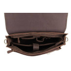 Чоловічий шкіряний портфель TIDING BAG 7205R темно-коричневий - Фотографія № 101