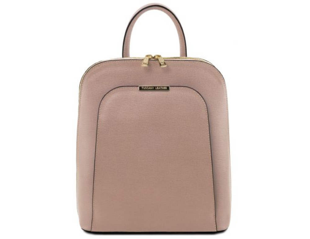 Бежевий рюкзак із Saffiano шкіри TL Bag TL141631 Nude - Фотографія № 1 Бежевий рюкзак із Saffiano шкіри TL Bag TL141631 Nude - Фотографія № 1