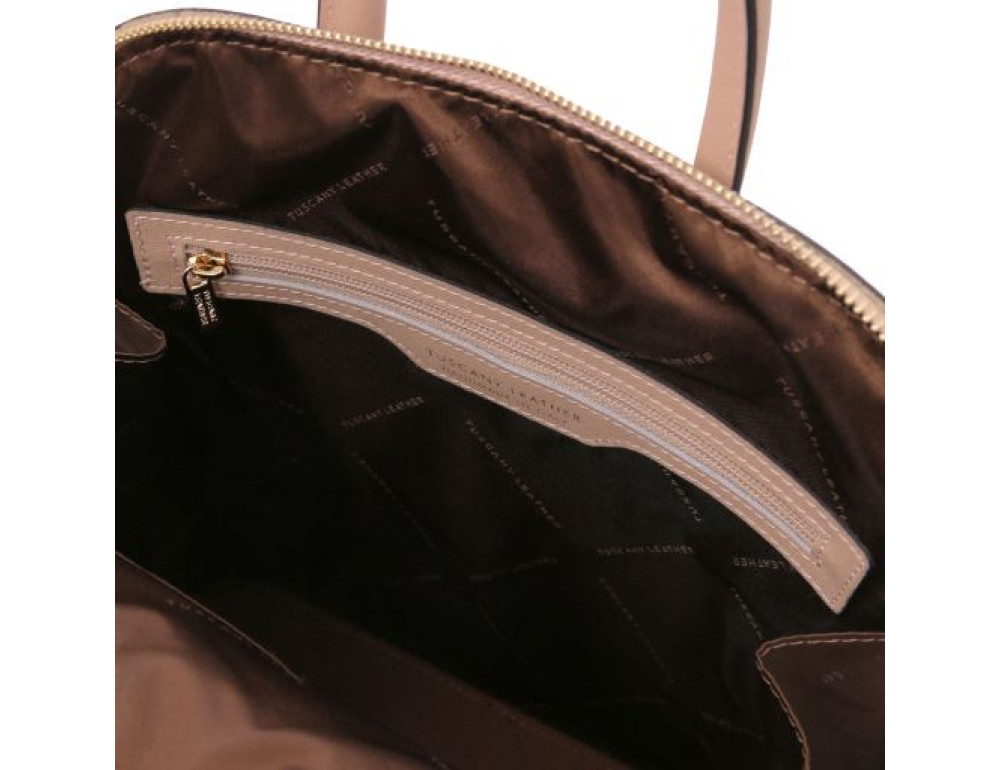 Бежевий рюкзак із Saffiano шкіри TL Bag TL141631 Nude - Фотографія № 4