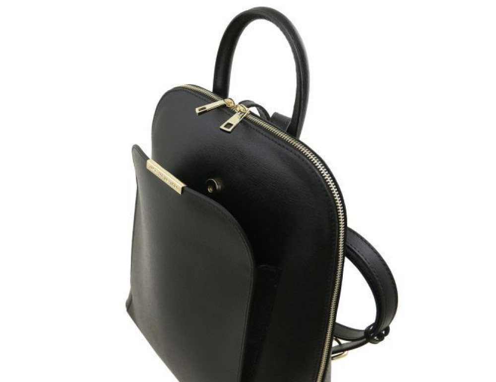 Чорний рюкзак із Saffiano шкіри TL Bag TL141631 Black - Фотографія № 3
