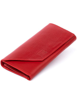 Красный женский кошелёк из натуральной кожи Grande Pelle 513660
