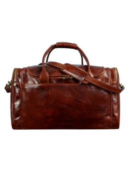 Большая кожаная дорожная сумка из Италии Time Resistance 5191701