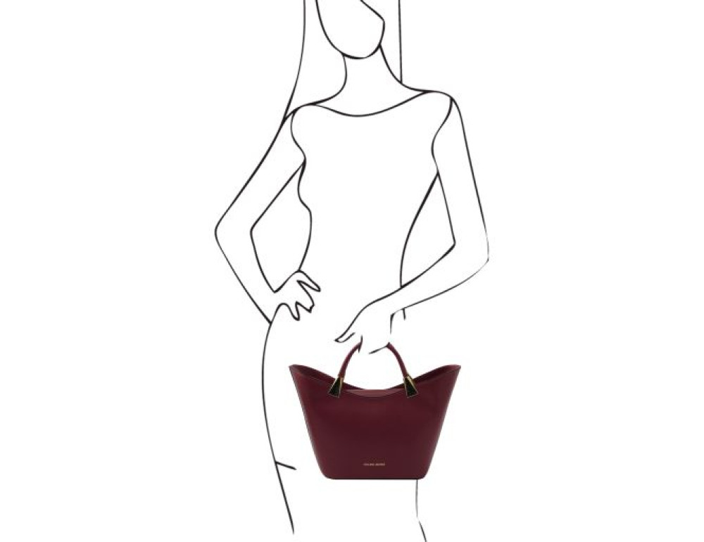 Жіноча бордова сумочка Tuscany Leather TL142287 BORDEAUX - Фотографія № 2