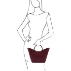 Жіноча бордова сумочка Tuscany Leather TL142287 BORDEAUX - Фотографія № 101