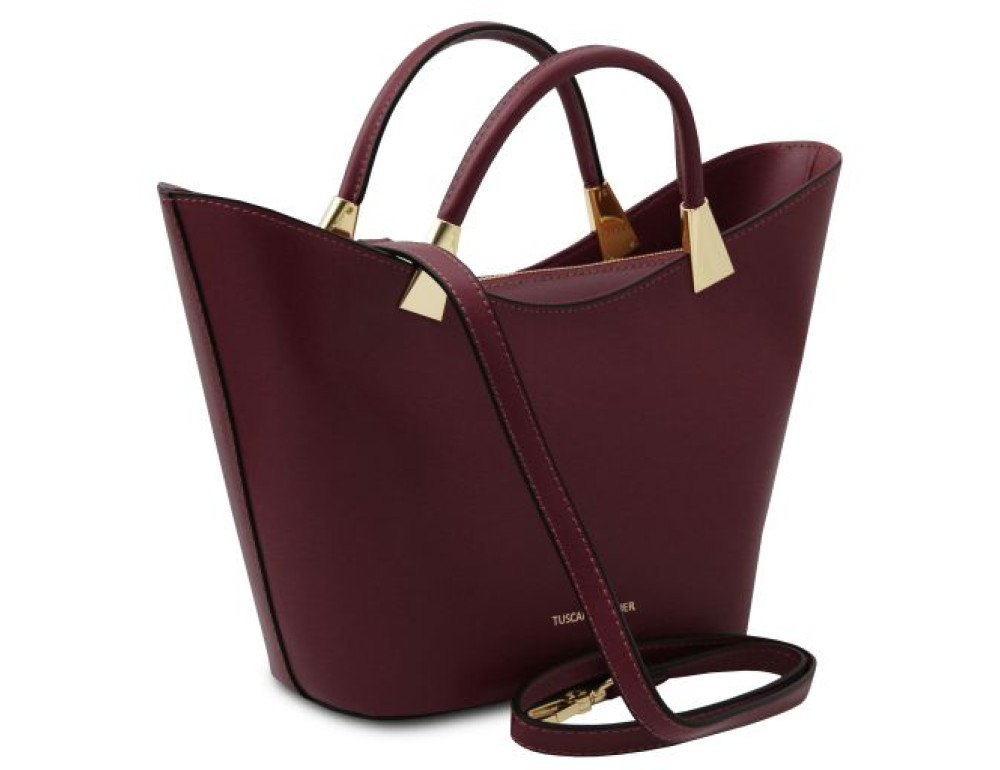 Жіноча бордова сумочка Tuscany Leather TL142287 BORDEAUX - Фотографія № 3