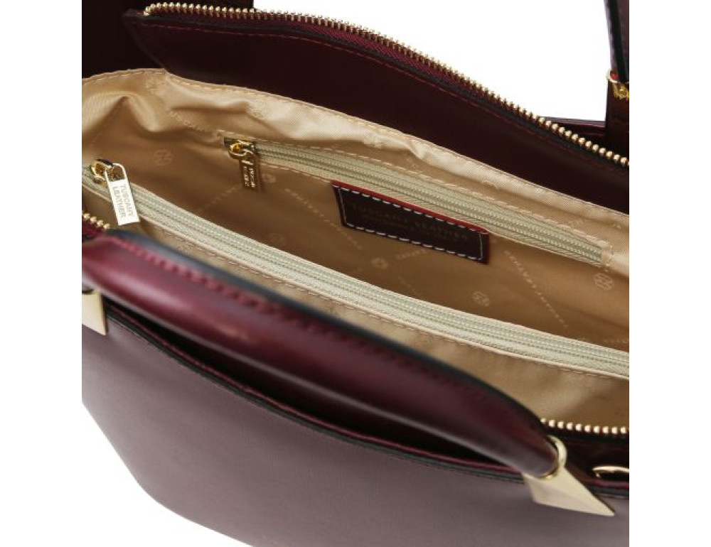 Жіноча бордова сумочка Tuscany Leather TL142287 BORDEAUX - Фотографія № 6