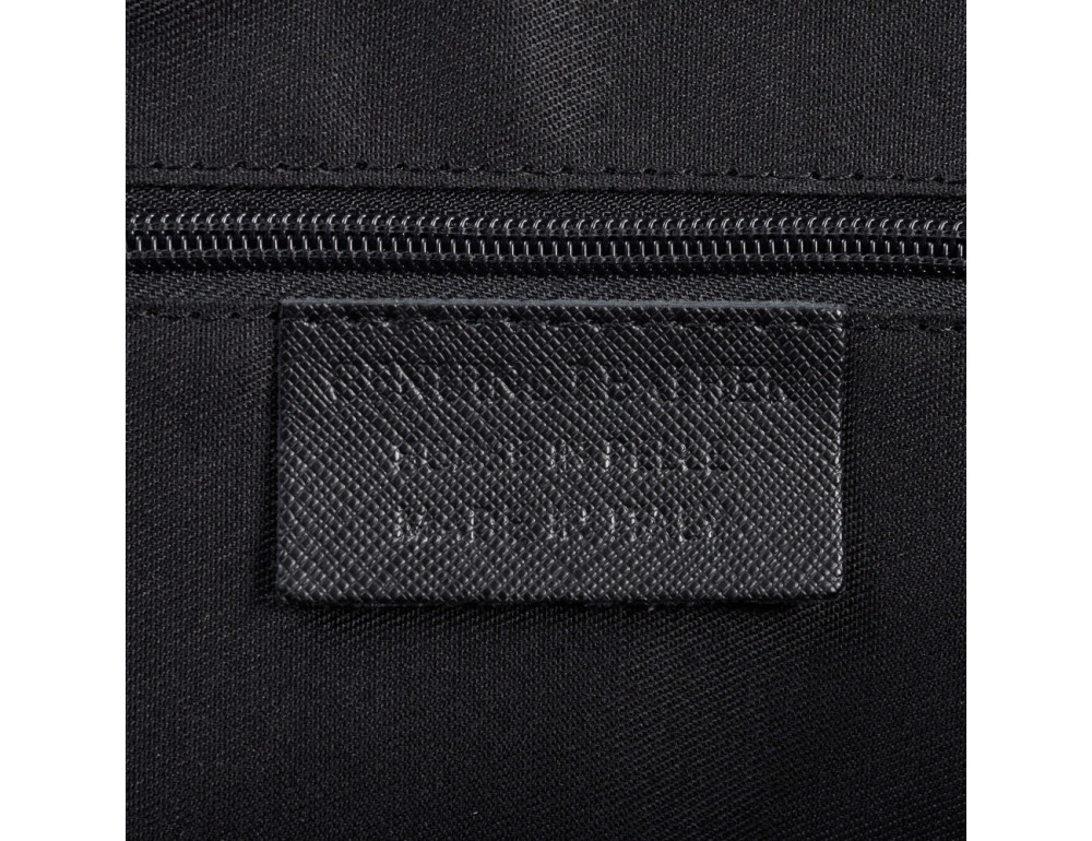 Чорна сумка для документів зі шкіри Saffiano Virginia Conti Vc2251 Black - Фотографія № 5