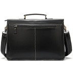 Чёрный кожаный портфель Vintage 14878 - Фото № 102