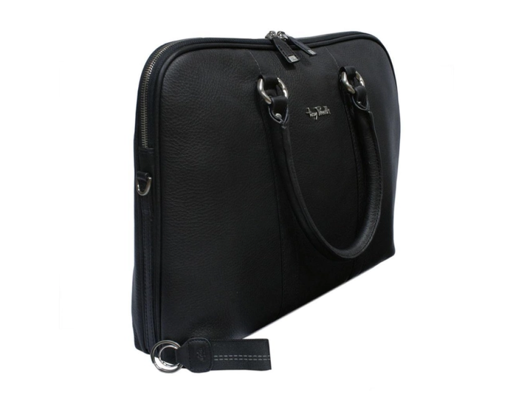 Чорний жіночий портфель Італія Tony Perotti Contatto 9574-40 nero - Фотографія № 4