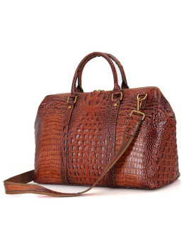 Дорожная сумка из кожи рептилии Vintage 14397