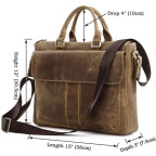 Мужской портфель из винтажной кожи Vintage 14066 - Фото № 102