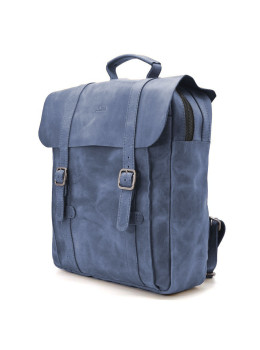 Синий мужской рюкзак  из кожи TARWA RK-3420-3md