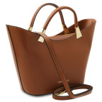 Стильна жіноча сумочка Tuscany Leather TL142287 COGNAC - Фотографія № 102